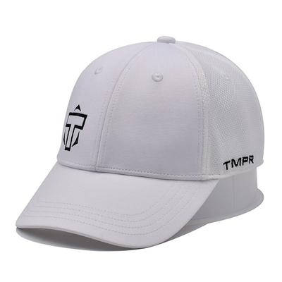 Gorra de béisbol modificada para requisitos particulares el Seis-panel con el partido costura del color de la tela y logotipo bordado