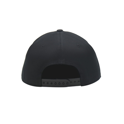 Bordado de encargo Logo Flat Brim Unstructured 6 casquillos planos no estructurados del Snapback del borde de los sombreros del Snapback del algodón del casquillo del panel