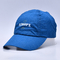 Sombreros de nylon del golf del poliéster del Snapback de las correas del metal del algodón de nylon ajustable azul de la hebilla para las actividades al aire libre