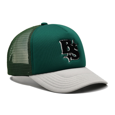 Bordado de la toalla y camionero Mesh Cap All Seasons del algodón de la espuma