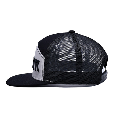 Gorro de malla con visera plana, duradero y transpirable, ajustable, con parte trasera de malla para hombres y mujeres
