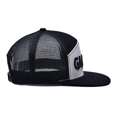 Gorro de malla con visera plana, duradero y transpirable, ajustable, con parte trasera de malla para hombres y mujeres