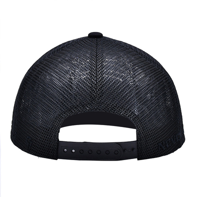 Gorro de malla con visera plana, duradero y transpirable, ajustable, con parte trasera de malla para hombres y mujeres