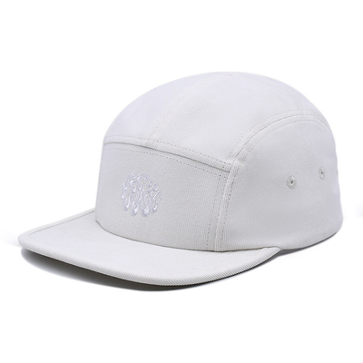 Sombrero de ala plana de 5 paneles con protección solar de moda y sombrero deportivo ajustable para el verano