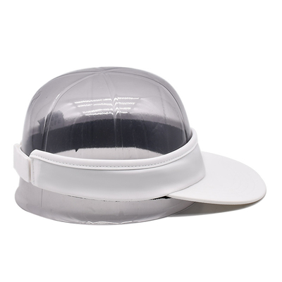 Casquillo ajustable blanco de la visera de 1 pulgada con el logotipo de la impresión de la pantalla