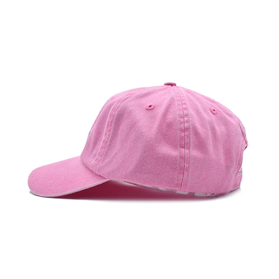 Logotipo personalizado Oval Papa angustiado sombrero bordado Sombreros de béisbol Unisex Lavado