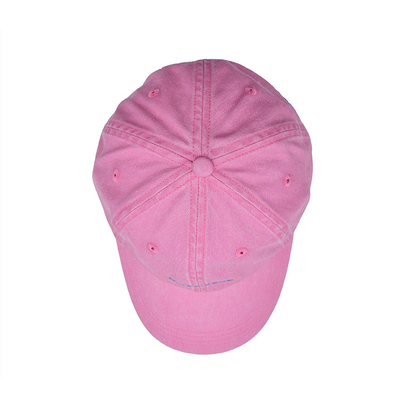 Logotipo personalizado Oval Papa angustiado sombrero bordado Sombreros de béisbol Unisex Lavado