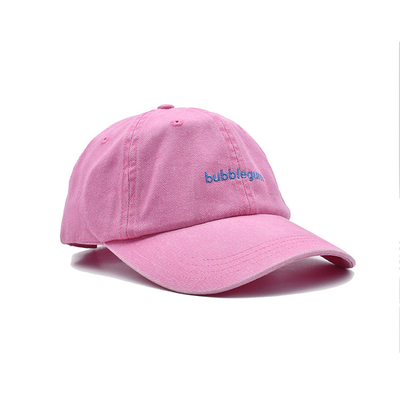 Logotipo personalizado Oval Papa angustiado sombrero bordado Sombreros de béisbol Unisex Lavado