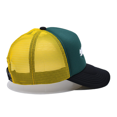 5 Panel de malla de espalda del sombrero del camionero logotipo de bordado personalizado de etiqueta privada gorra de béisbol de espuma
