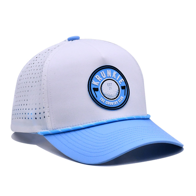 Clásico 5 panel del camionero de la tapa con pequeña curva borde y cierre de retroceso