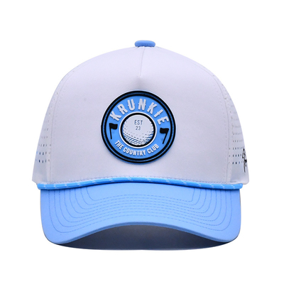 Clásico 5 panel del camionero de la tapa con pequeña curva borde y cierre de retroceso