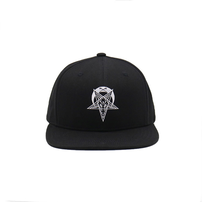 Estilo clásico mayorista logotipo de bordado personalizado de alta calidad 6 Panel Hip Hop tapa plana de borde Snapback