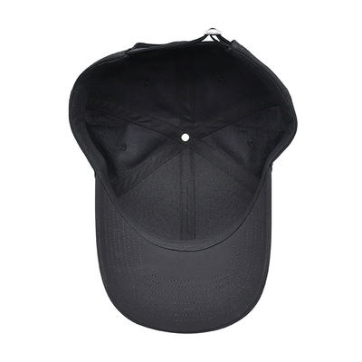 Custom 6 Panel Blank Baseball Cap 58cm Cool suave poliéster rasgado sombrero de papá