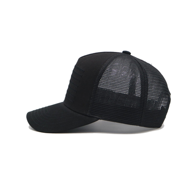 Sombreros de camión de color puro de alta calidad 5 paneles de malla de espalda OEM bordado personalizado 3D Sports Cap Trucker Caps
