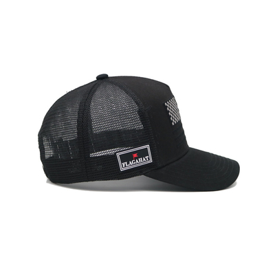 Sombreros de camión de color puro de alta calidad 5 paneles de malla de espalda OEM bordado personalizado 3D Sports Cap Trucker Caps