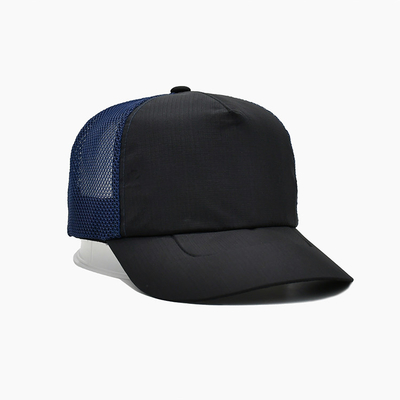 Corona de alto perfil de alta calidad de 5 paneles de algodón personalizado bordado con logotipo de malla Gorra Men Sport Trucker cap