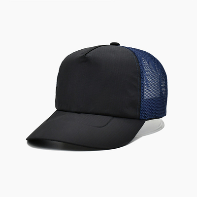 Corona de alto perfil de alta calidad de 5 paneles de algodón personalizado bordado con logotipo de malla Gorra Men Sport Trucker cap