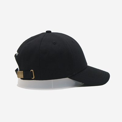 Perfil estructurado con gorra de béisbol de 6 paneles con visera curva y logotipo bordado
