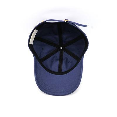 Visor curvo 6 panel Béisbol con logotipo bordado con costuras y costuras reforzadas
