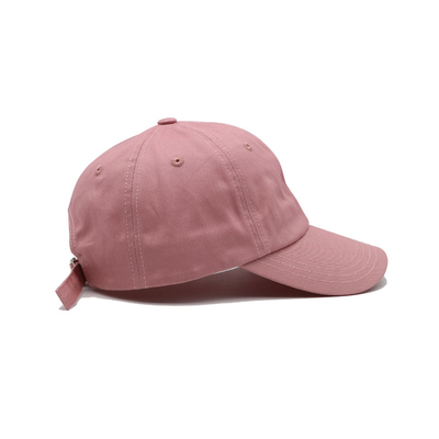 Clásico 6 Panel de algodón Béisbol Cap Visor curvado Cierre ajustable / banda de sudor