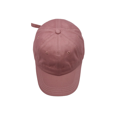 Clásico 6 Panel de algodón Béisbol Cap Visor curvado Cierre ajustable / banda de sudor