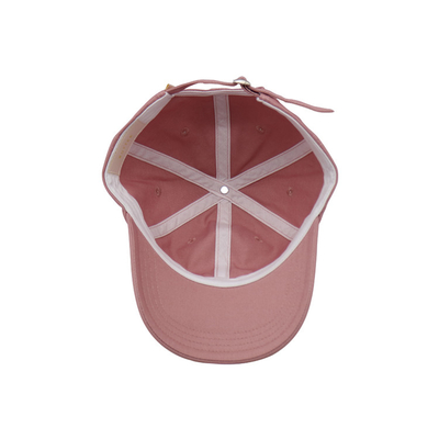 Clásico 6 Panel de algodón Béisbol Cap Visor curvado Cierre ajustable / banda de sudor