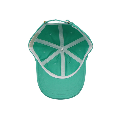 Sombrero de béisbol de algodón reforzado con logotipo bordado visor curvo y costuras a juego