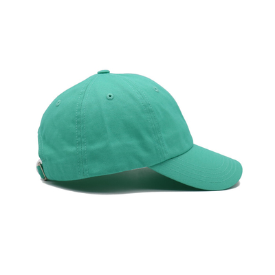Sombrero de béisbol de algodón reforzado con logotipo bordado visor curvo y costuras a juego