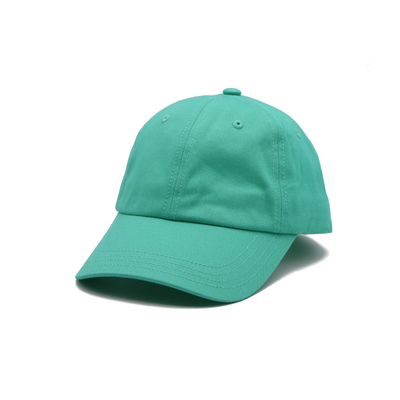 Sombrero de béisbol de algodón reforzado con logotipo bordado visor curvo y costuras a juego