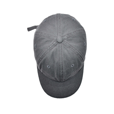 Perfil personalizado con gorra de béisbol de 6 paneles con correa ajustable y visor curvo