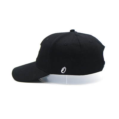Perfil de correa ajustable 6 panel de pelota de béisbol con visor curvo y costuras reforzadas