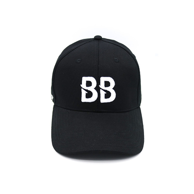 Perfil de correa ajustable 6 panel de pelota de béisbol con visor curvo y costuras reforzadas