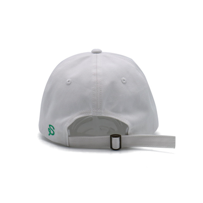 Logotipo bordado con gorra de béisbol de 6 paneles con correa ajustable y tela de algodón