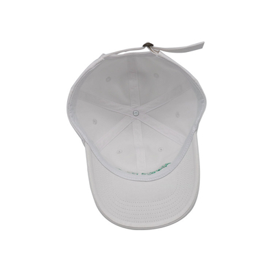 Logotipo bordado con gorra de béisbol de 6 paneles con correa ajustable y tela de algodón