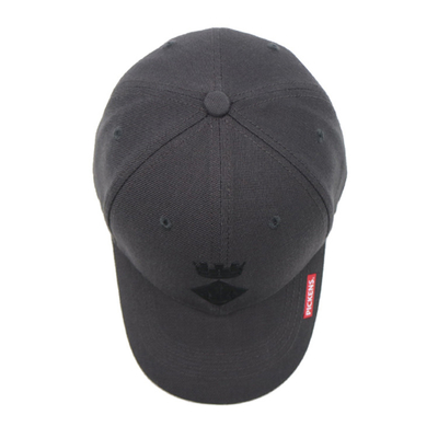 Personaliza el sombrero de béisbol de 6 paneles de algodón con forma estructurada con logotipo bordado