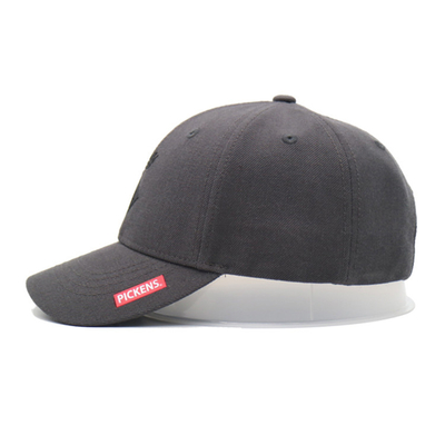 Personaliza el sombrero de béisbol de 6 paneles de algodón con forma estructurada con logotipo bordado