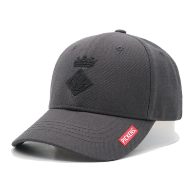 Personaliza el sombrero de béisbol de 6 paneles de algodón con forma estructurada con logotipo bordado