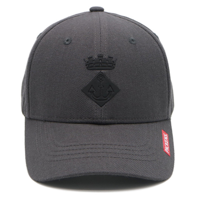 Personaliza el sombrero de béisbol de 6 paneles de algodón con forma estructurada con logotipo bordado