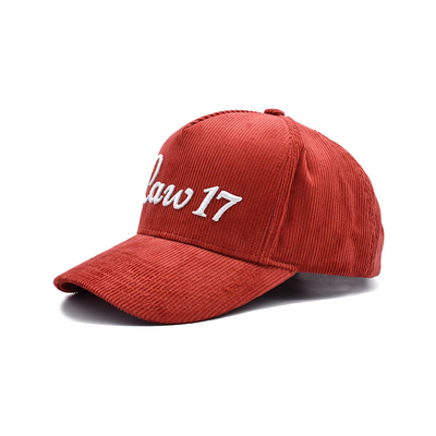 Capa de béisbol de 5 paneles con costuras reforzadas y visor curvo