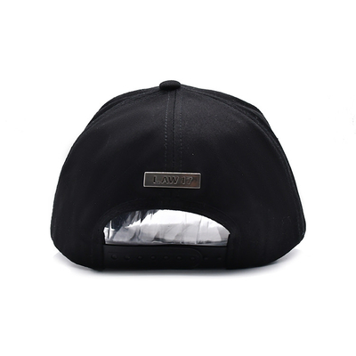Personaliza el sombrero de béisbol de algodón de cinco paneles con visor curvo, correa ajustable y forma estructurada