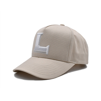 Capa de béisbol de algodón personalizable con panel frontal construido y costuras reforzadas