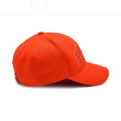 Capuchón de béisbol de algodón personalizado con logotipo bordado visor curvo cierre ajustable