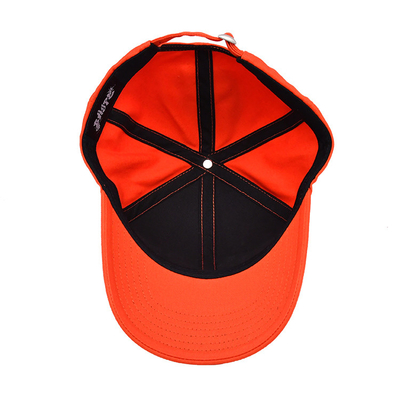 Capuchón de béisbol de algodón personalizado con logotipo bordado visor curvo cierre ajustable