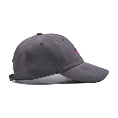 Sombrero de béisbol de algodón bordado con visor curvo de forma no estructurada 6 ojos