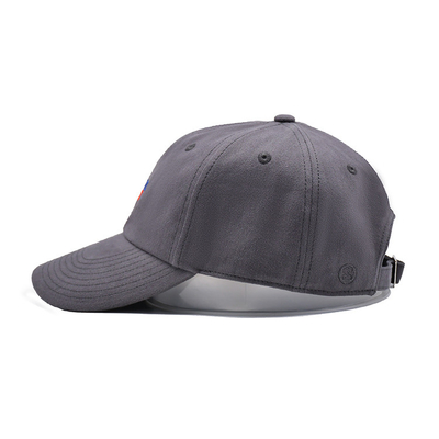 Sombrero de béisbol de algodón bordado con visor curvo de forma no estructurada 6 ojos