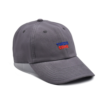 Sombrero de béisbol de algodón bordado con visor curvo de forma no estructurada 6 ojos