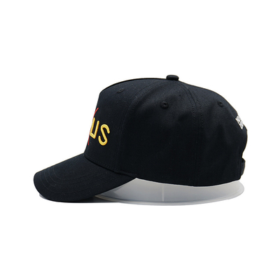 Sombrero de béisbol estructurado a medida con sudadera de algodón y cierre de correa ajustable
