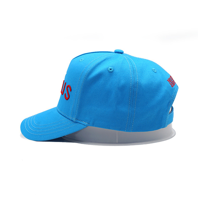 Banda de sudor de algodón personalizable de cinco paneles con gorra de béisbol con correa ajustable y costuras reforzadas