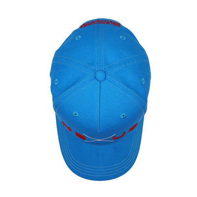 Banda de sudor de algodón personalizable de cinco paneles con gorra de béisbol con correa ajustable y costuras reforzadas