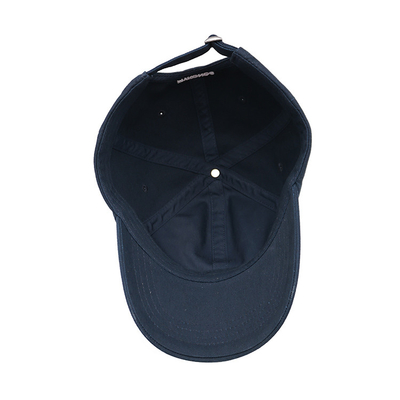 Capuchón de béisbol con logotipo reforzado bordado con costuras de color personalizado